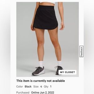 Lululemon Hotty Hot High Rise Skirt - long